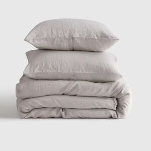 Quince Light Grey Duvet Cover Set King / Cal King NEW